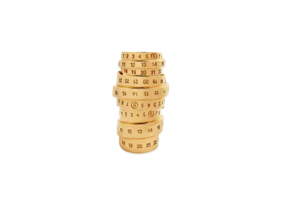 MM6 Maison Margiela Numbering Ring "Gold"