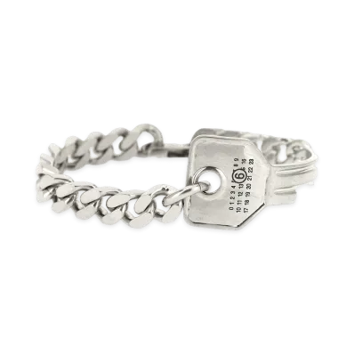 MM6 Maison Margiela Women's Key Chain Bracelet "Silver"