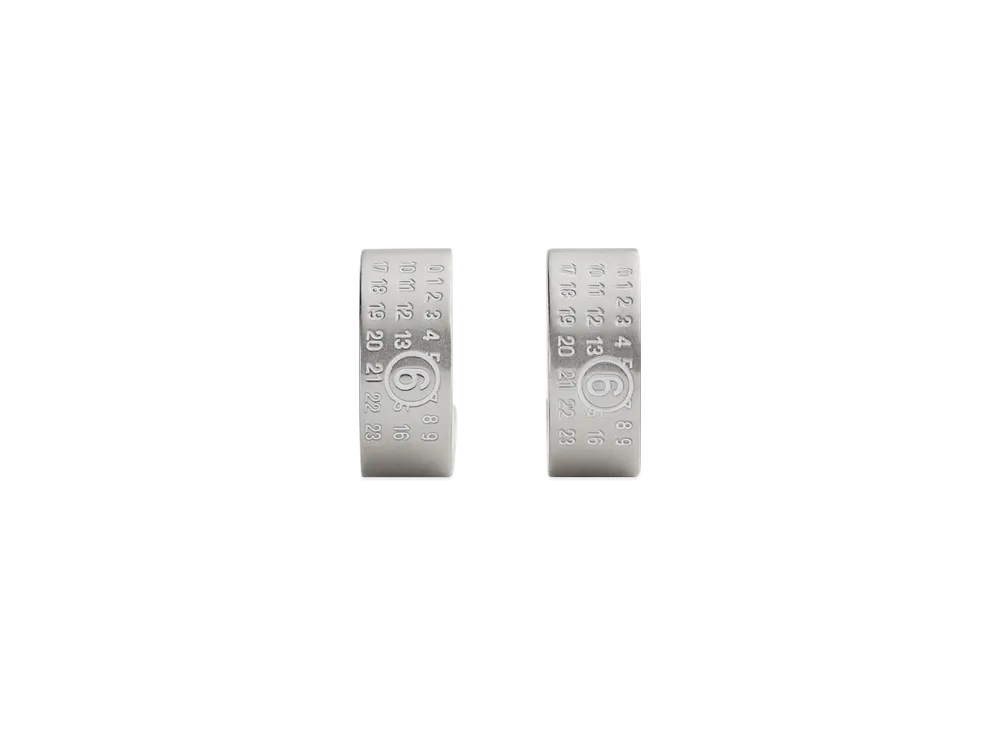 MM6 Maison Margiela Numeric Earrings "Silver"