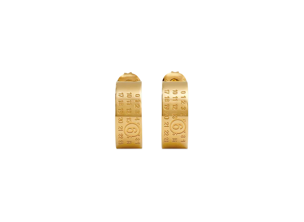 minoru様限定！！ MM6 Maison Margiela Numeric Minimal Signature Hoop Earrings