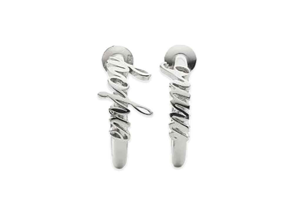 MM6 Maison Margiela Women's Earrings "Silver"