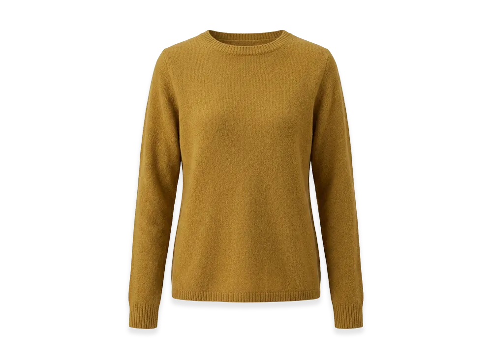 S Max Mara Women's Giori Crew Neck Sweater "Ochre"