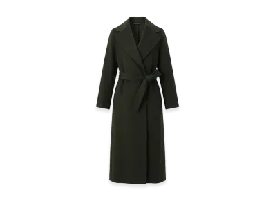 S Max Mara Women's Poldo Double-Faced Coat "Dark Green"