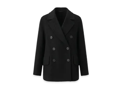 S Max Mara Women's Lukas Double-Faced Jacket "Black"