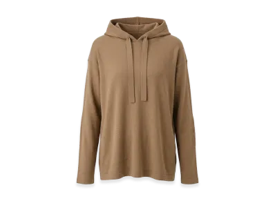 S Max Mara Women's Eroico Hoodie Knit "Camel"