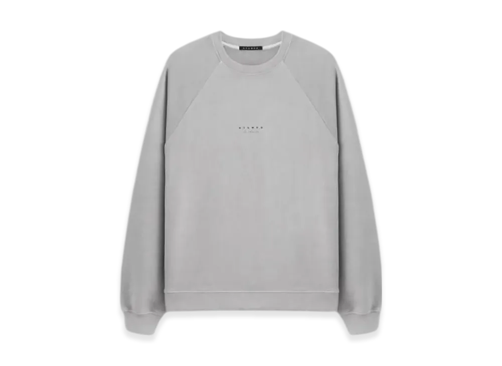 STAMPD Stack Logo Raglan Crewneck "Grey"