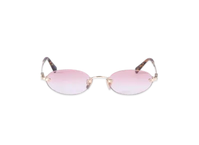 MIUMIU Logo Sunglasses "Pink Lenses"