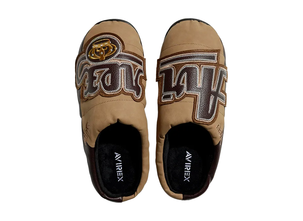 AVIREX x SUBU Vegan Leather Sandals "The Kings/Beige"