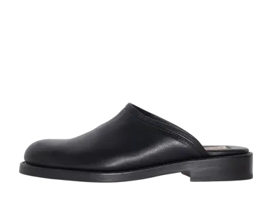 Stussy x Our Legacy Work Mule "Black Leather"