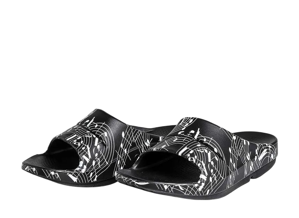 TAKAHIROMIYASHITATheSoloist. x OOFOS Slider "Music Note Black"