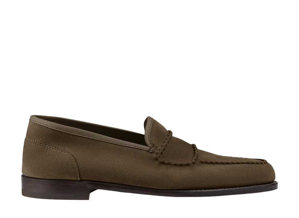 JOHN LOBB Bath "Olive Suede"