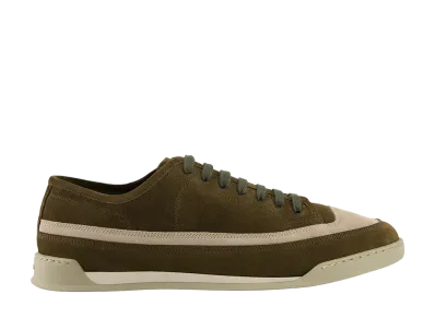 JOHN LOBB Court "Olive/Ardesia Suede"