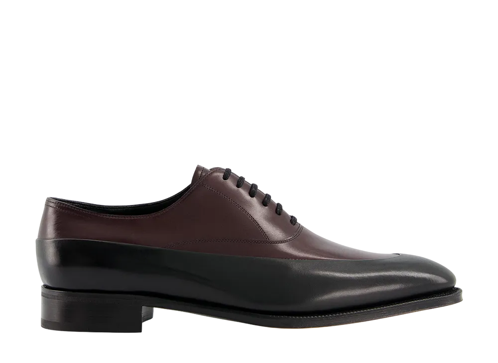 JOHN LOBB Edge "Black/Oxblood Oxford Calf"