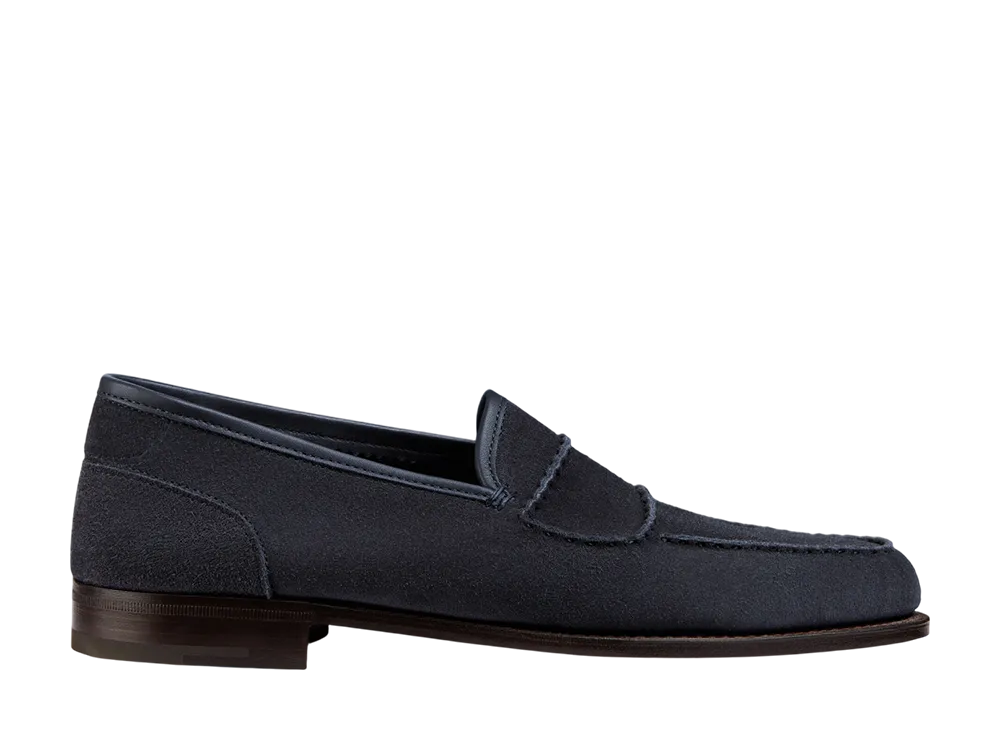 JOHN LOBB Bath "Navy Suede"