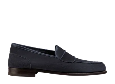 JOHN LOBB Bath "Navy Suede"