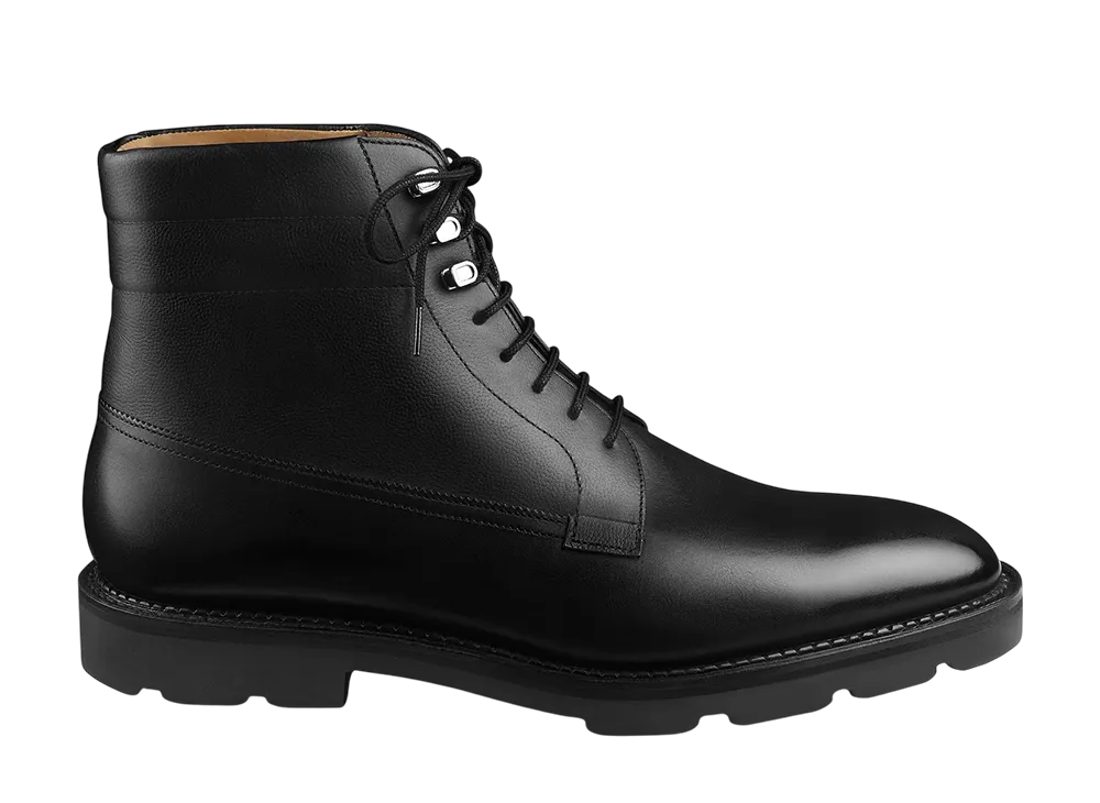 JOHN LOBB Alder "Black Museum Calf/Caviar Grain"
