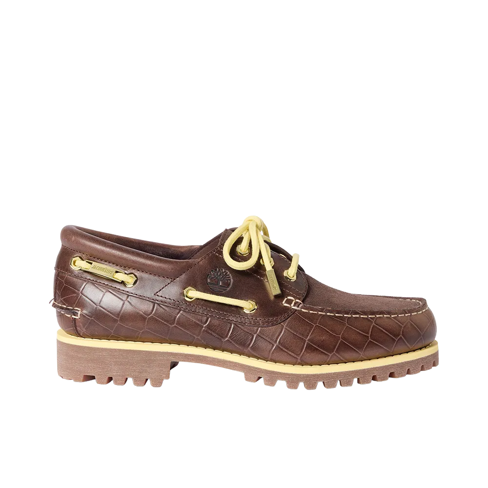 Jacquemus × Timberland 3-Eye Boat Shoes "Multi Brown"