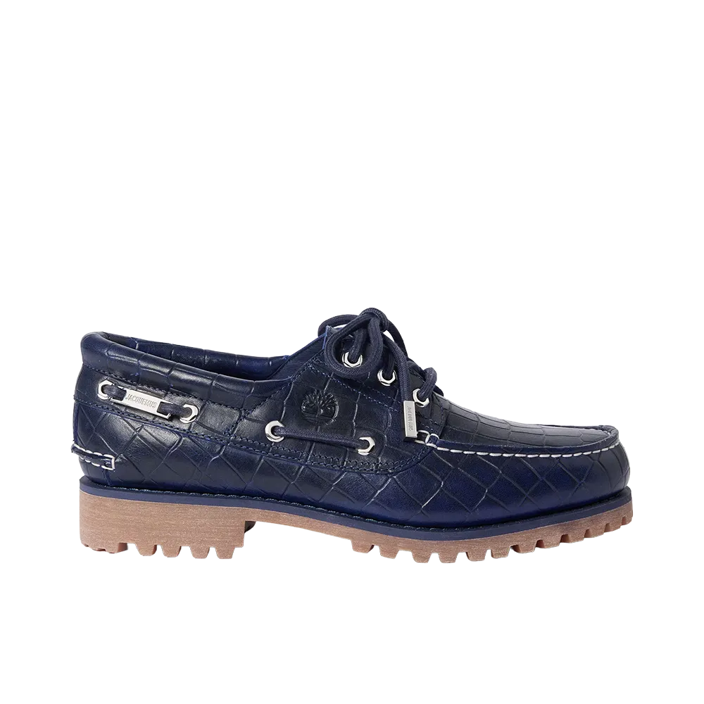 Jacquemus × Timberland 3-Eye Boat Shoes "Navy"