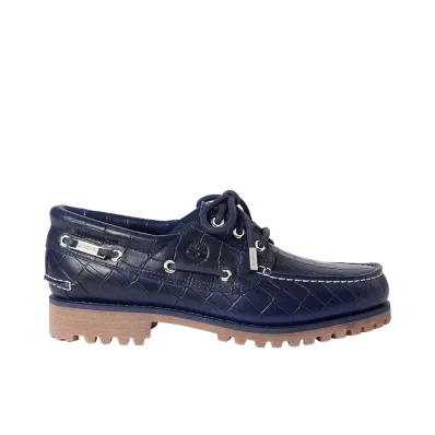 Jacquemus × Timberland 3-Eye Boat Shoes "Navy"