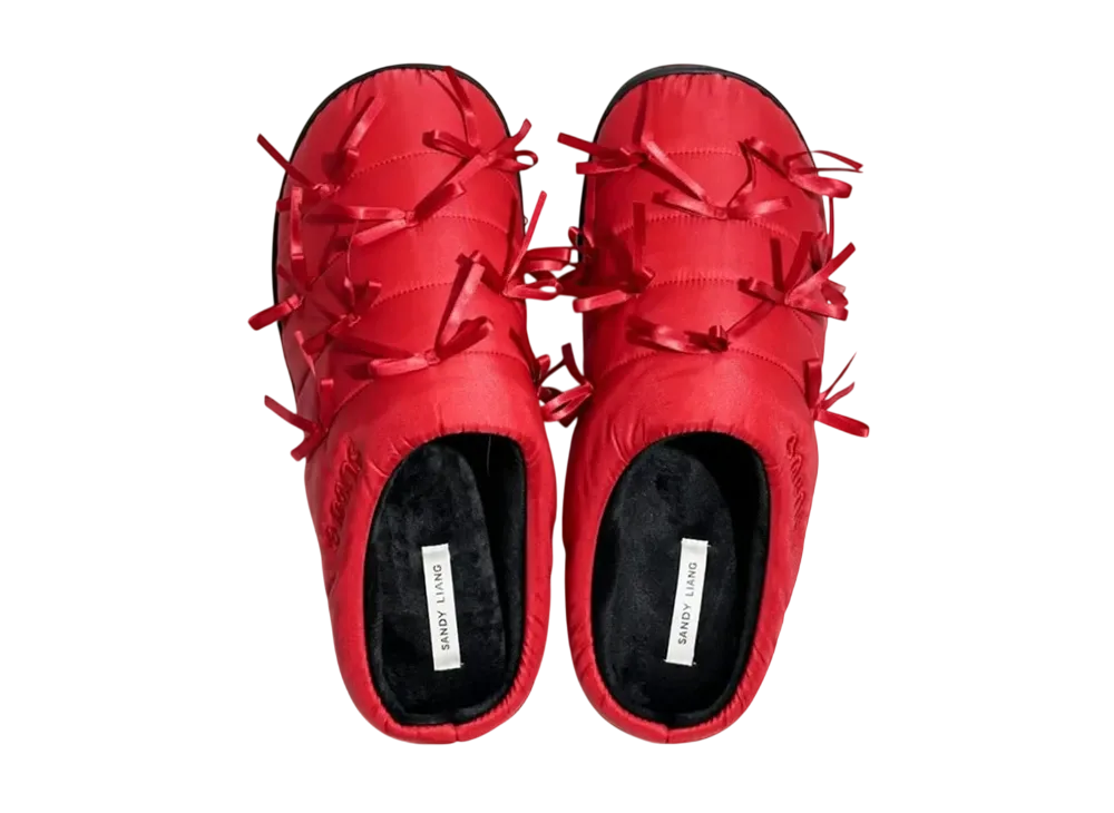 Sandy Liang × SUBU Slippers "Red"