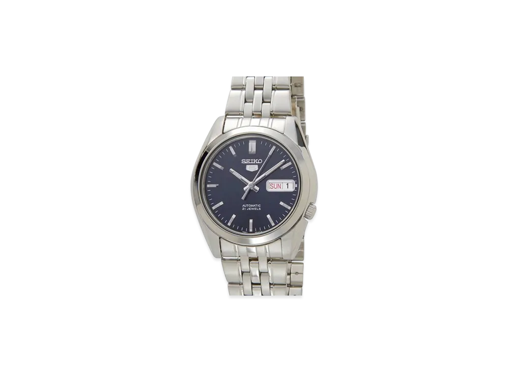 SEIKO Five SEIKO Automatic Watch "Navy/Silver"