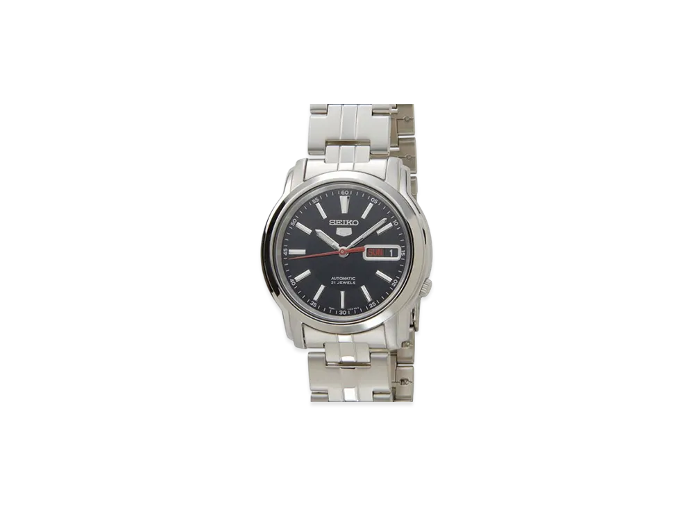 SEIKO Five Automatic Watch "Black/Silver"