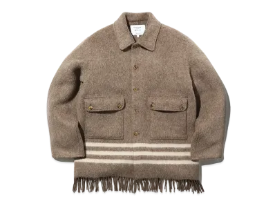 snow peak Fringe Blanket Jacket "Brown"