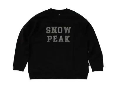snow peak Felt Logo Sweatshirt Pullove "Black"