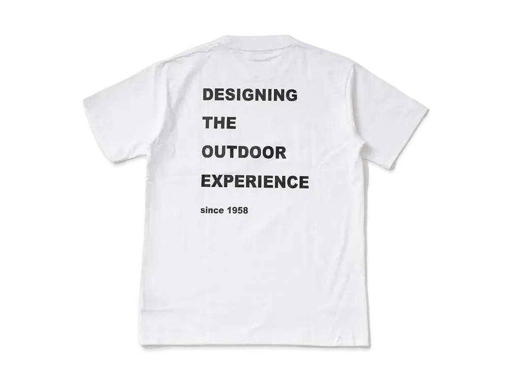 snow peak Reflector Message T shirt "White"