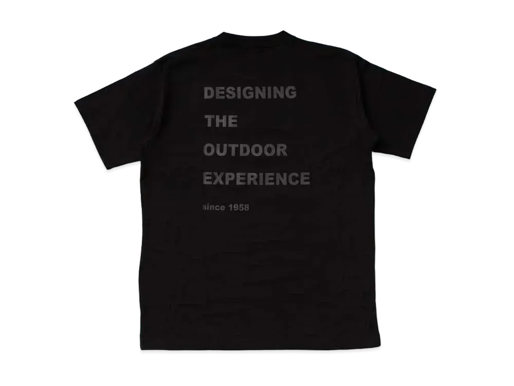 snow peak Reflector Message T shirt "Black"