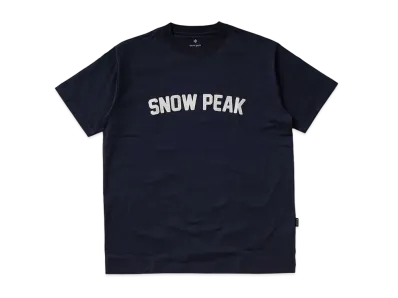 snow peak Felt Logo T shirt "Navy"