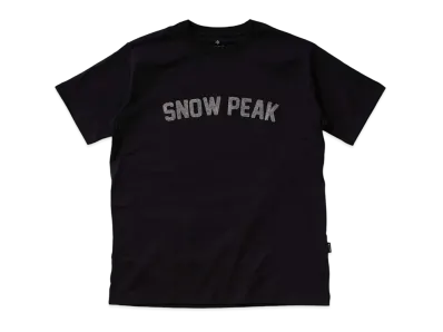 snow peak Felt Logo T shirt "Black"