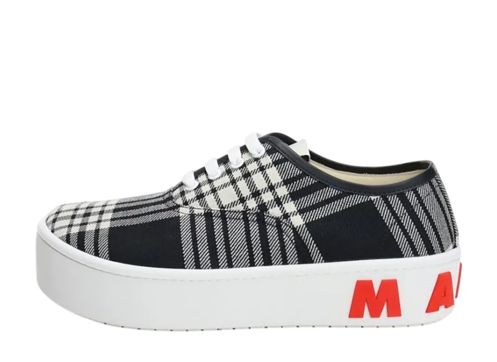 Marni Tartan Wool Sneaker "Black"