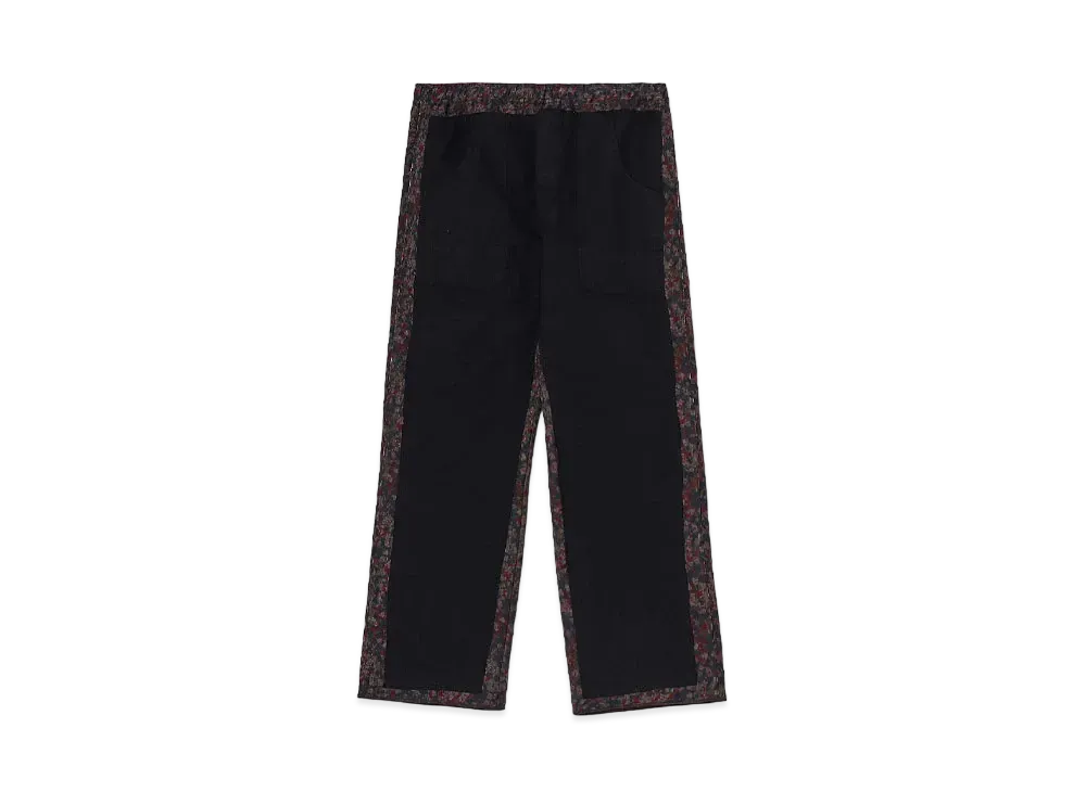 WILDSIDE Yohji Yamamoto x REBUILD by NEEDLES Eur Work Covered Pant Geometric Pattern "Black"