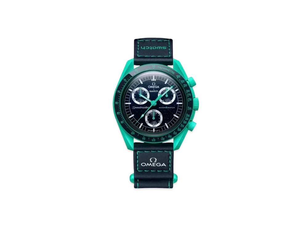 OMEGA x Swatch Bioceramic Moonswatch Mission On Earth "Polar Lights" SO33L103