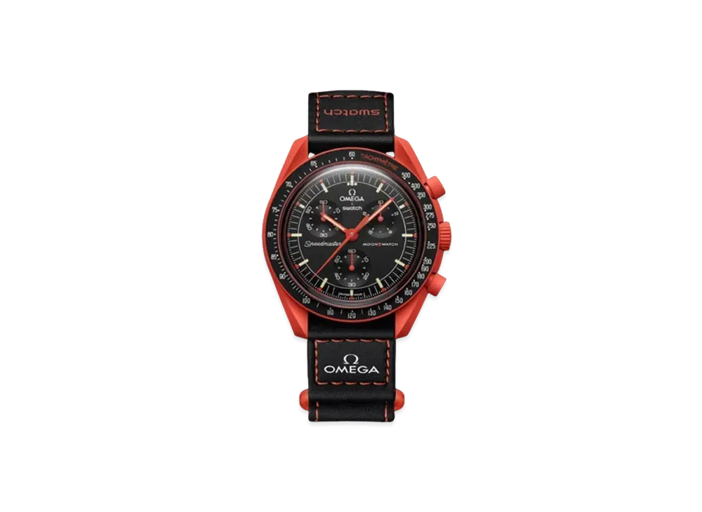 OMEGA x Swatch Bioceramic Moonswatch Mission On Earth "Lava" SO33O100