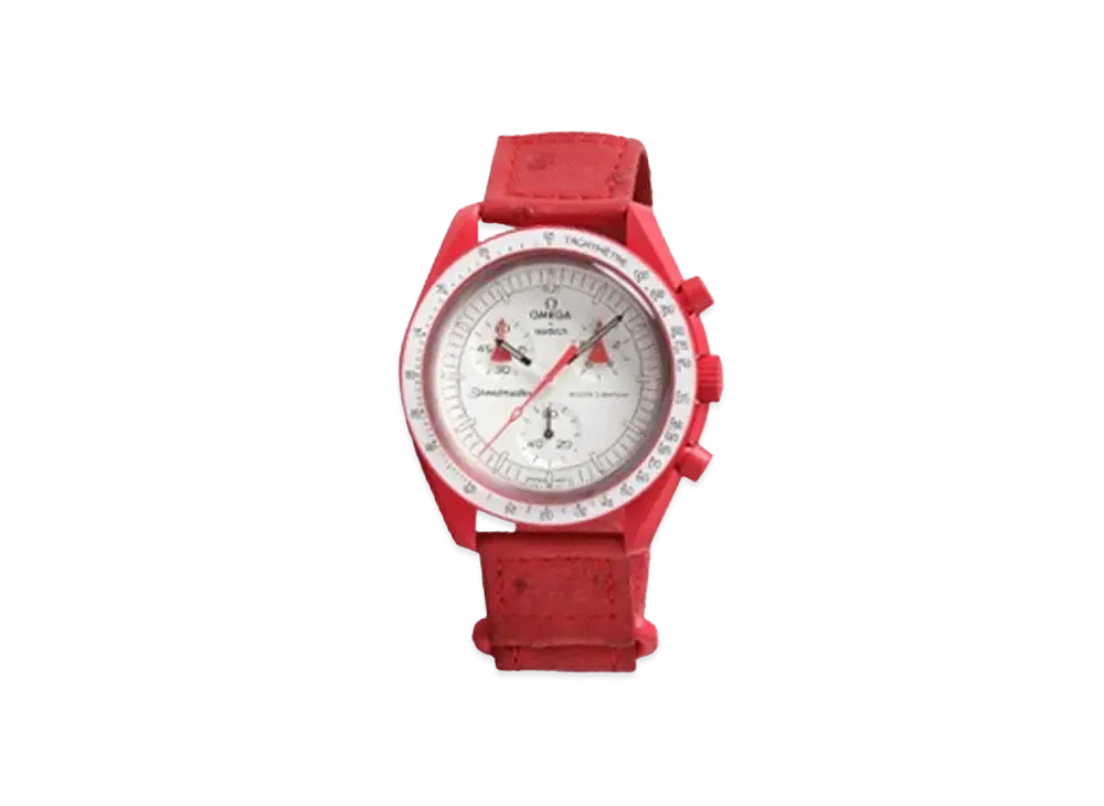 Swatch x OMEGA Mission to Mars Ostrich SO33R100C