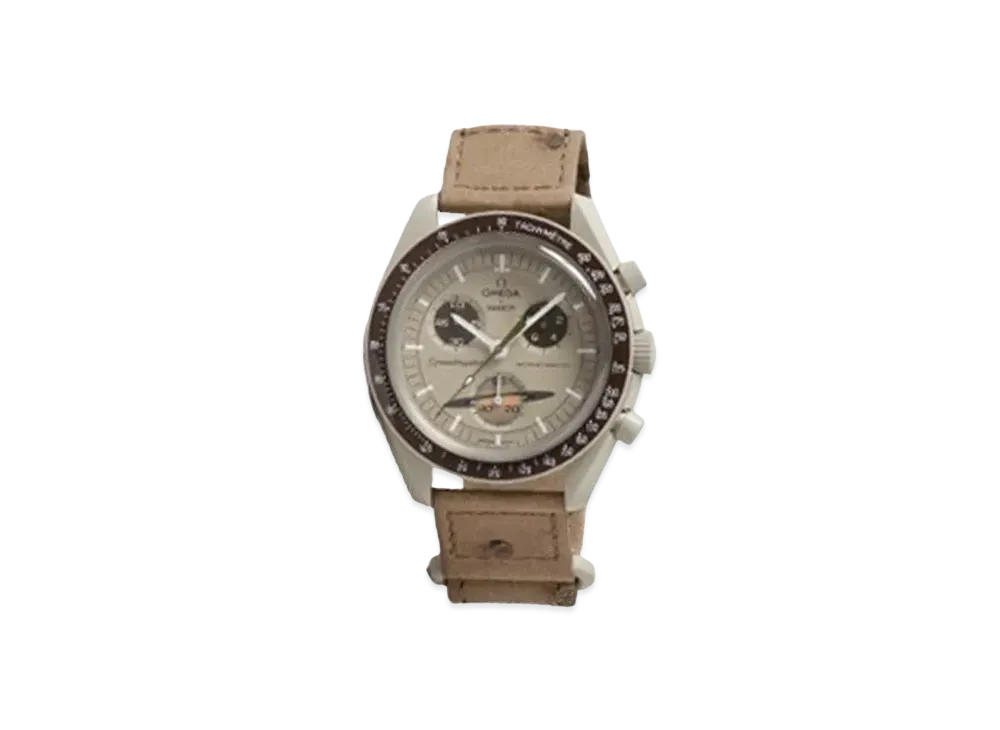 Swatch x OMEGA Mission to Saturn Ostrich SO33T100C