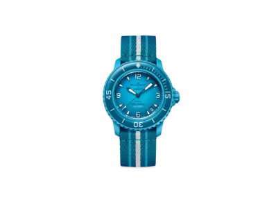 Blancpain x Swatch Bioceramic Scuba Fifty Fathoms Collection "Blue Lagoon" SO35L400