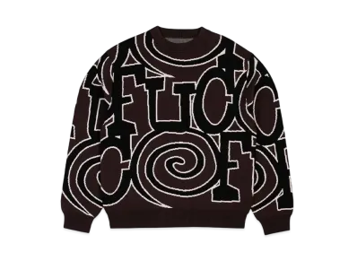 SOL soonerorlater x FUC fackupclothes All around Knit Sweater "Brown"