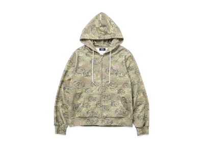 SOL soonerorlater Camo Zipup Hoodie "Khaki"