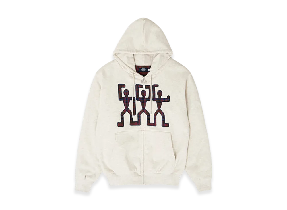 SOL soonerorlater 3guys Padded Zip Hoodie "Oatmeal"