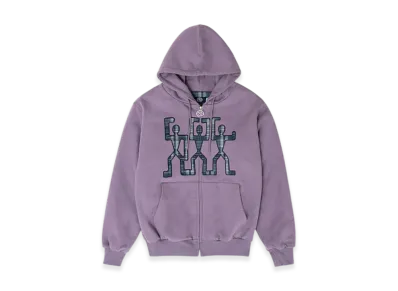 SOL soonerorlater 3guys Padded Zip Hoodie "Purple"