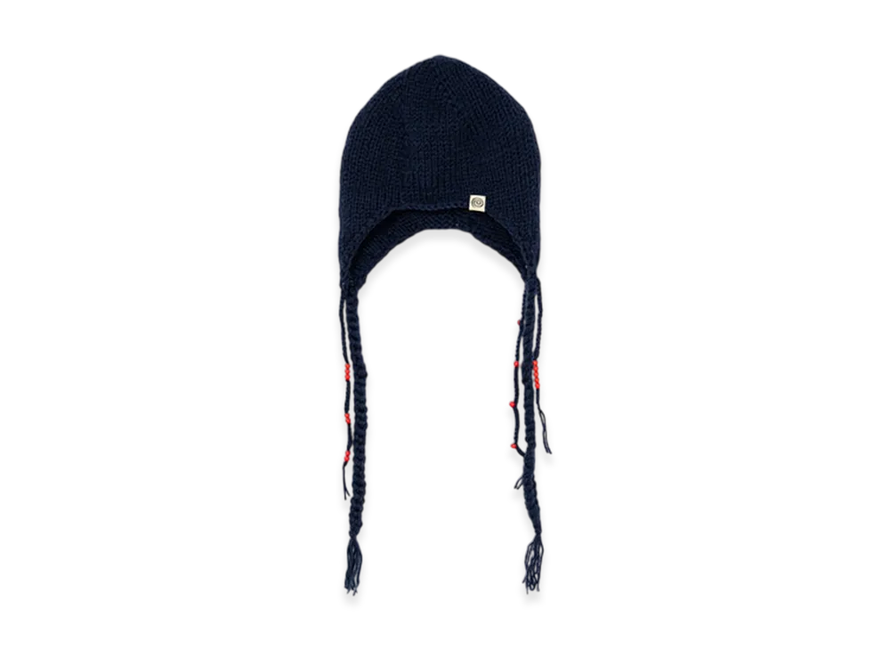 SOL soonerorlater Hand-knitted Flight Cap "Navy"