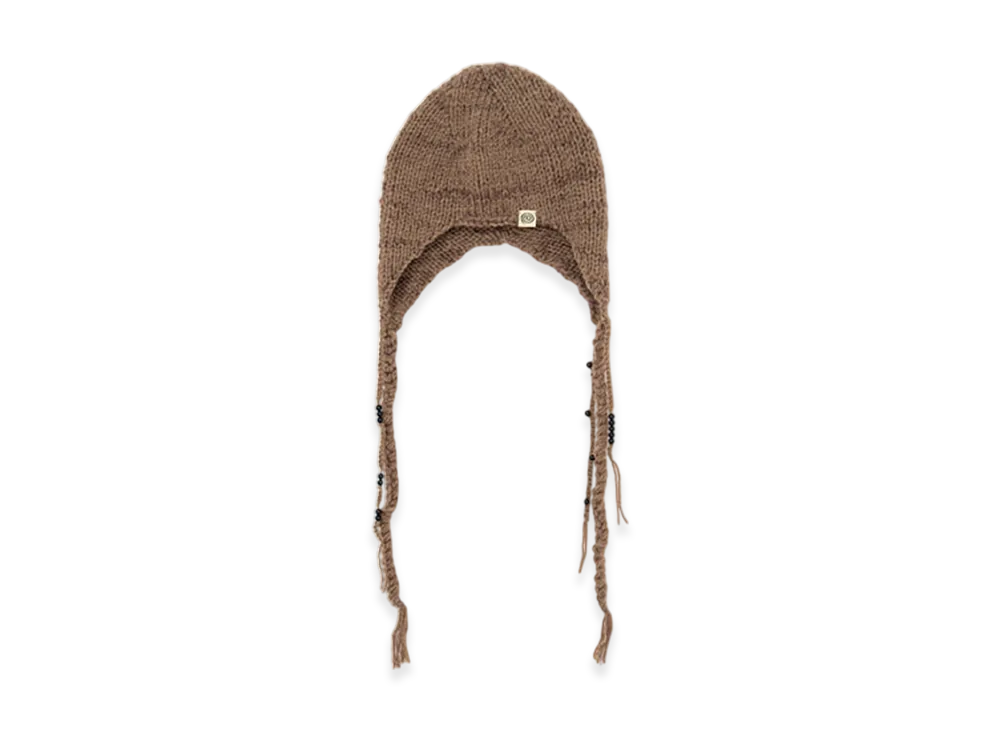 SOL soonerorlater Hand-knitted Flight Cap "Brown"