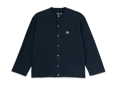SOL soonerorlater Waffle Crewneck Cardigan "Navy"