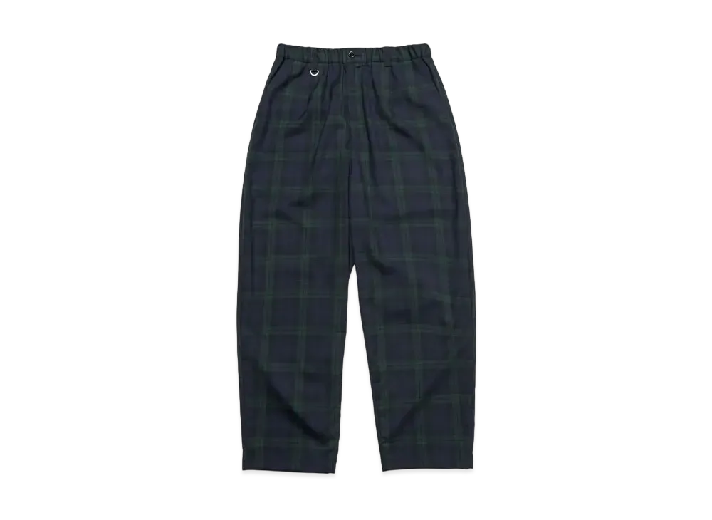 SOPHNET. Tapered Bold Pants "Black Watch"