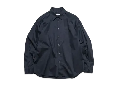 SOPHNET. Highcount Twill Regular Fit Shirt "Navy"