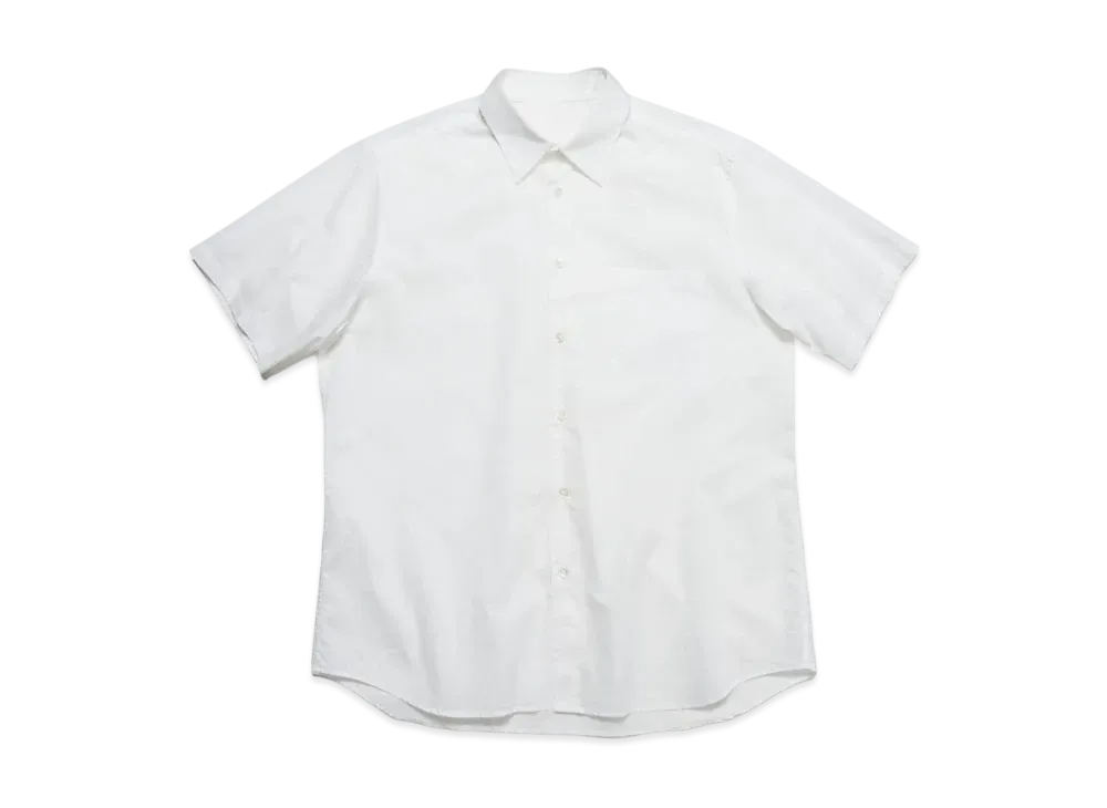 SOPHNET. Highcount Twill Regular Fit S/S Shirt "White"