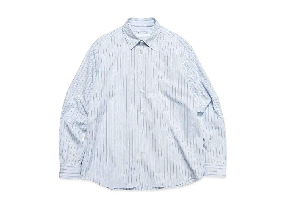 SOPHNET. Stripe Regular Fit Shirt "Blue Stripe"
